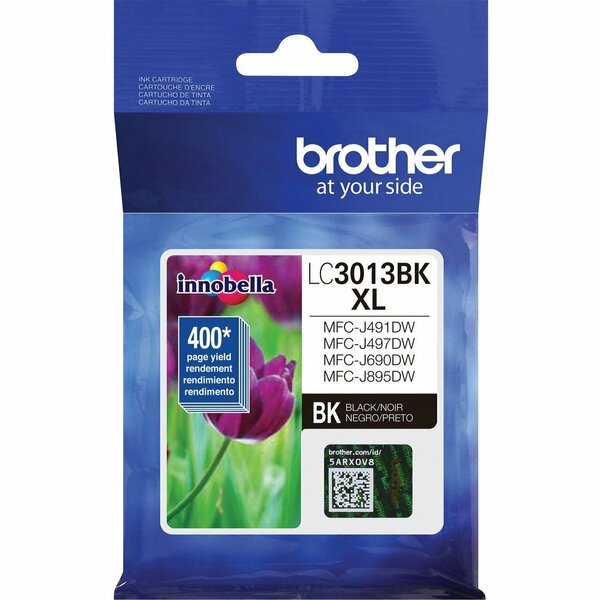 Brother International High Yield Black Ink 1 Pk LC3013BK